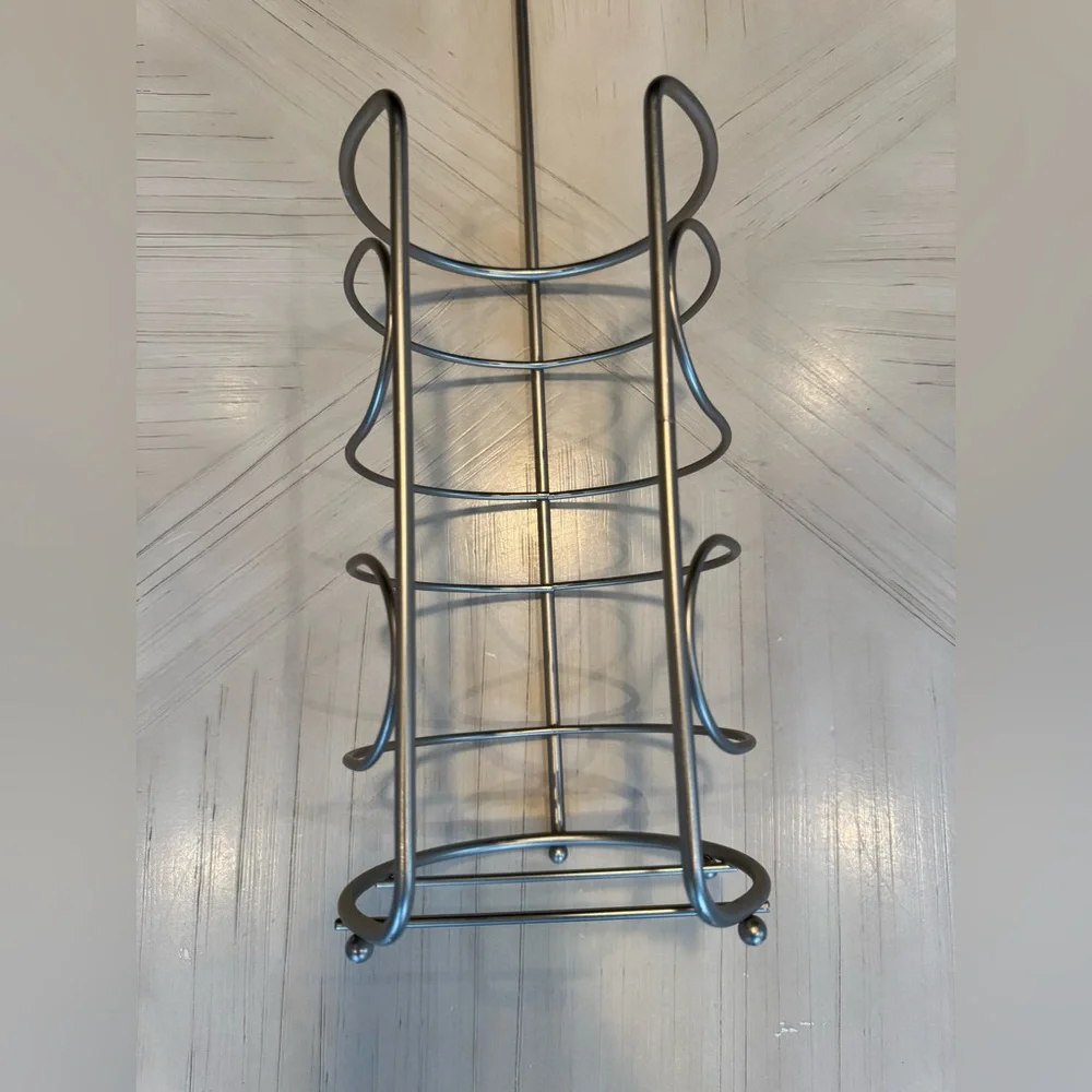 Mainstays Freestanding Satin Nickel Steel Toilet Paper Holder with Storage